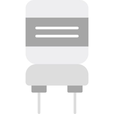 elektrik prizi simgesi. Web için basit bir elektrik dolgu vektör simgesi çizimi
