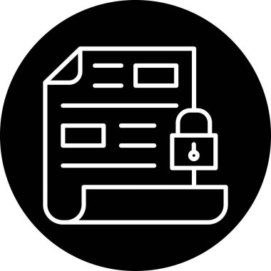 Belge simgesinin vektör illüstrasyonu