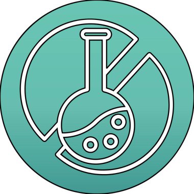 Bir kimyasal simgenin vektör illüstrasyonu