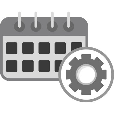 Takvim simgesi vektör illüstrasyonu