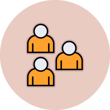 insanlar simge vektör illüstrasyonu