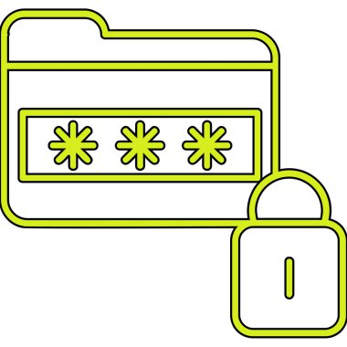 Kilit. Web simgesi basit tasarım