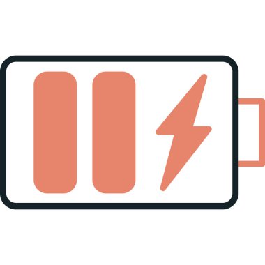 pil şarj simgesi düz biçiminde