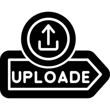 Yükle. Web simgesi basit tasarım