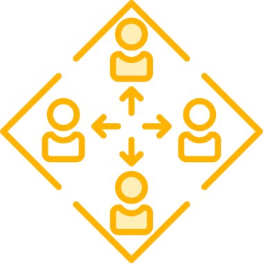 ağ paylaşım simgesi, basit illüstrasyon