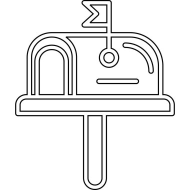 Siyah ve beyaz simgesinin vektör illüstrasyonu