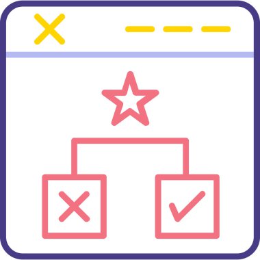 Web simgesi, vektör illüstrasyonu