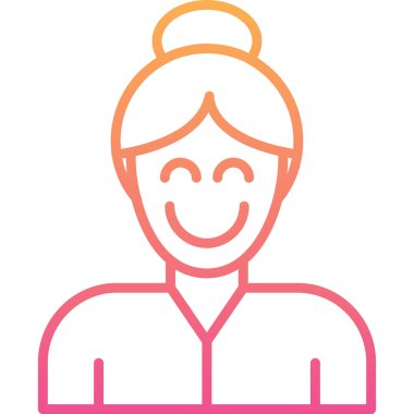 kadın avatar vektör resimleme