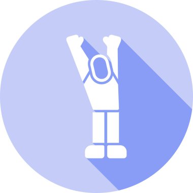 Kazanan ikon vektör illüstrasyonu