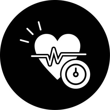 Bir kalp simgesinin vektör illüstrasyonu