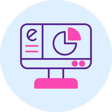 izleyici ikon vektör illüstrasyonu