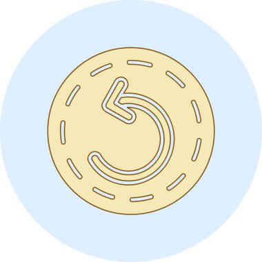 Para simgesinin vektör illüstrasyonu