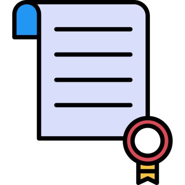 kitap belgesi vektör simgesi