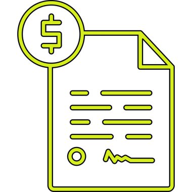 Dolar simgesi vektör illüstrasyonu