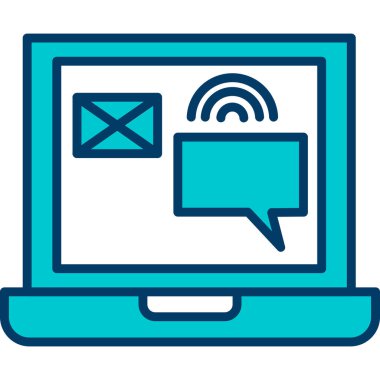 Bilgisayar. Web simgesi basit illüstrasyon