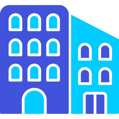 bina binası simgesi - ana hatlar biçiminde