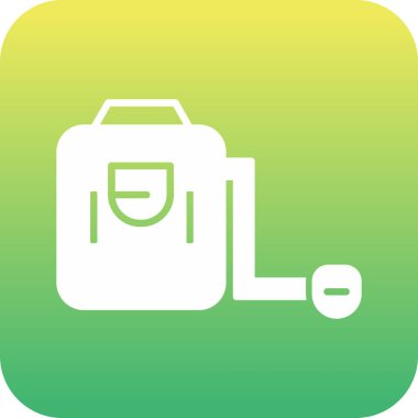 Sırt çantası simge vektör çizim