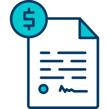 Dolar simgesi vektör illüstrasyonu