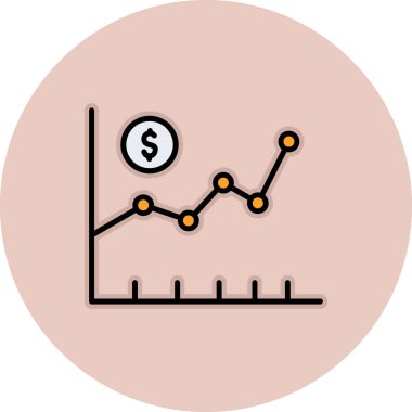 Grafiğin vektör simgesi tasarımı