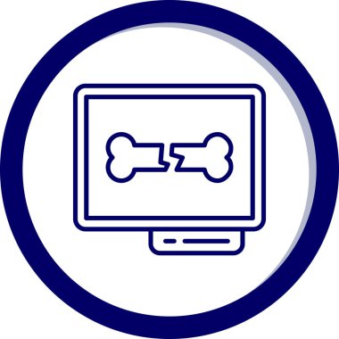 köpek kemiği simgesi modada izole edilmiş arkaplan