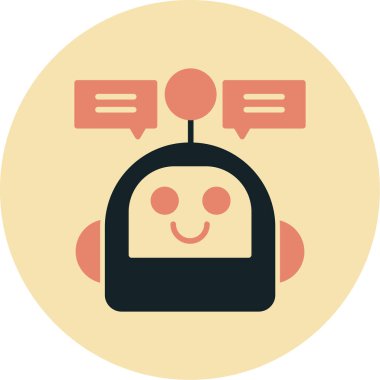 Robot simgesinin vektör illüstrasyonu