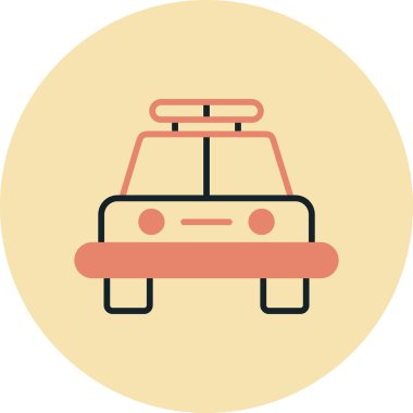 - Araba. Web simgesi basit illüstrasyon