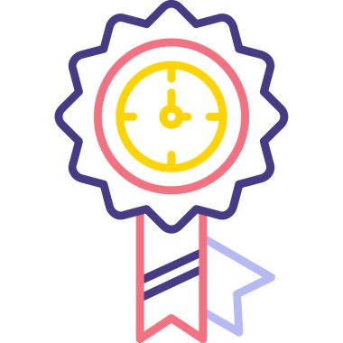 Madalya simgesi, vektör illüstrasyonu