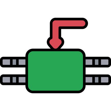 kablo tıkacı renk dış hat vektörü