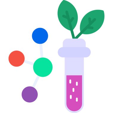 Laboratuvar. Web simgesi basit illüstrasyon