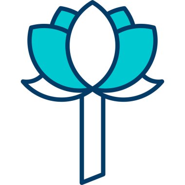 Lale çiçeği vektör simgesi