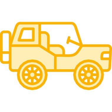 araba simgesi vektör illüstrasyonu