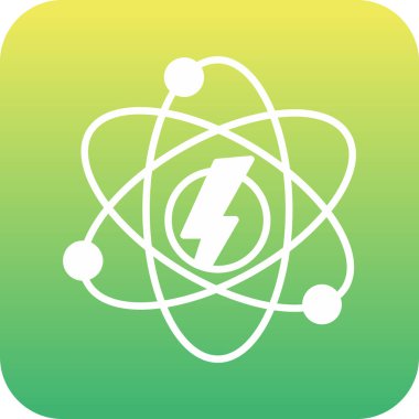 Eşsiz Atom Vektör Satırı Simgesi