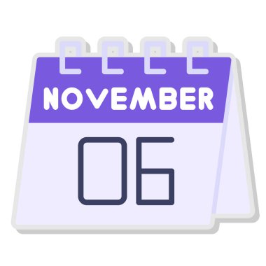 Takvim simgesi, vektör çizimi