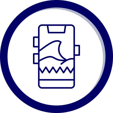 Su musluğu simgesinin vektör illüstrasyonu