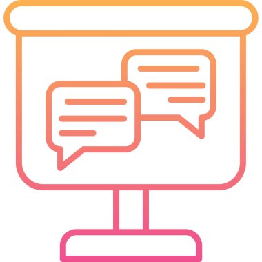 Sohbet baloncuğunun vektör çizimi