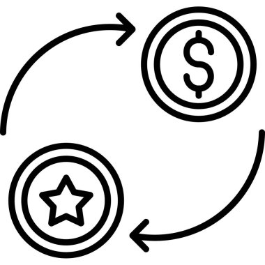 para değişimi vektör simgesi