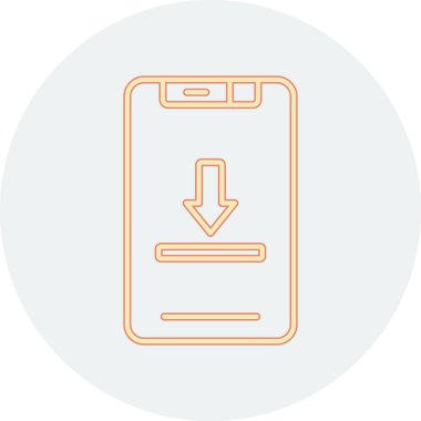 mobil simge vektör illüstrasyonu