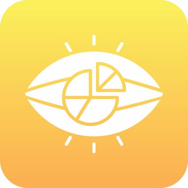 Göz simgesi, vektör illüstrasyonu