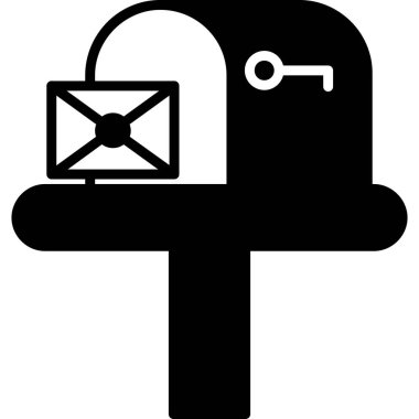 E-posta. Web simgesi basit illüstrasyon