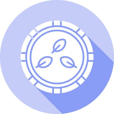 Bir ağaç simgesinin vektör illüstrasyonu