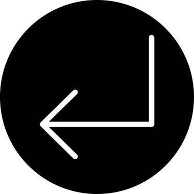 ok yönü gezinme simgesi ana hat biçiminde