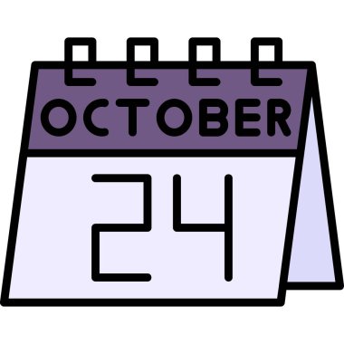 Ekim 23 takvim - vektör simgesi