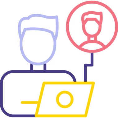 Para için. Web simgesi basit illüstrasyon