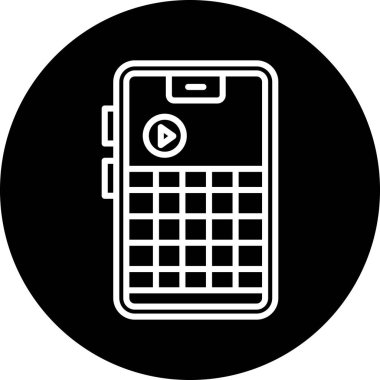 Çalma düğmesi simgesi olan basit akıllı telefon