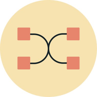 Modern bir simgenin vektör illüstrasyonu