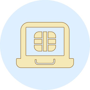 Kredi kartı ikonu vektör çizimi tasarımı