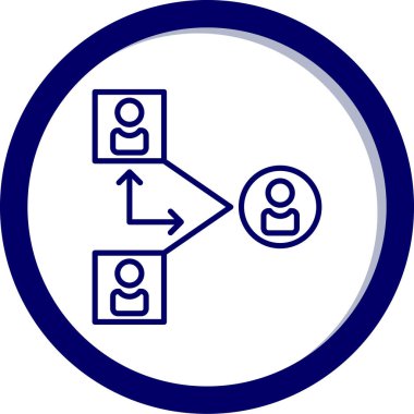 İnsan simgesinin vektör illüstrasyonu