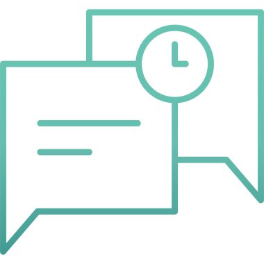 Saat web simgesi, basit vektör illüstrasyonu