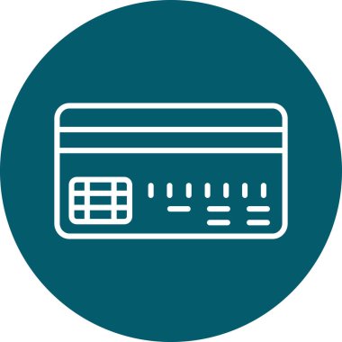 vektör ATM kart Ico