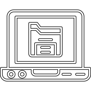 Beyaz arkaplan üzerinde belge simgesi olan dijital tablet, satır biçimi, vektör illüstrasyonu